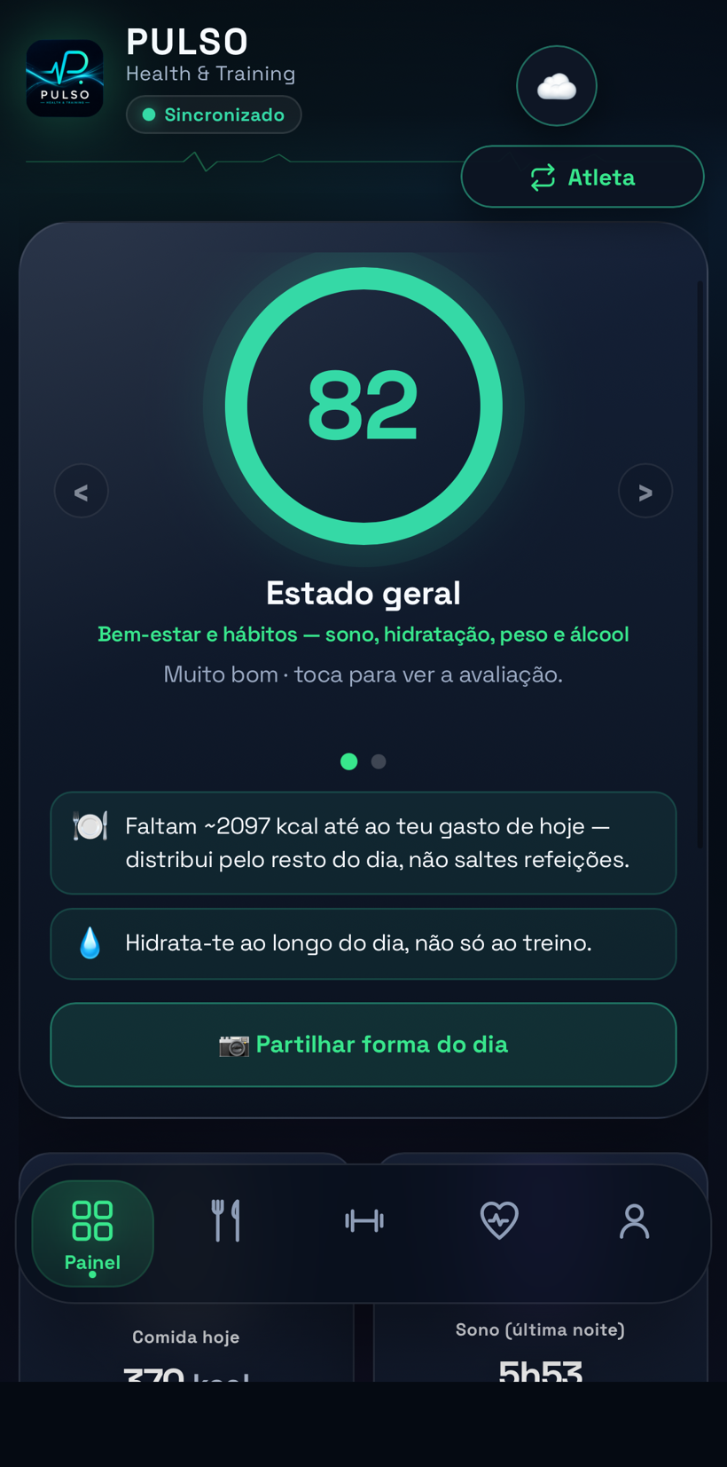 Pulso — painel